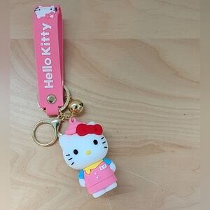 Hello Kitty Pink and White Doll Keychain